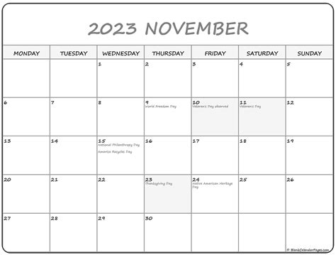 November 13, 2023 (Monday) .